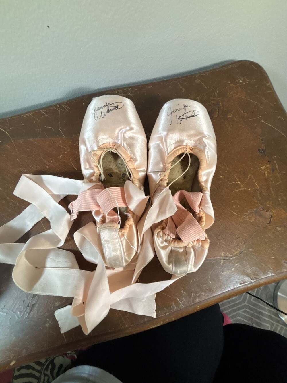 Freed of London Signed Pink Satin Ballet Pointe Shoes